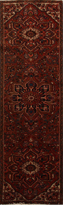 Heriz Red Runner Hand Knotted 29 X 91  Area Rug 250-15855 Image 0