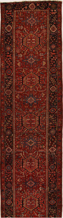 Heriz Red Runner Hand Knotted 41 X 159  Area Rug 250-15870 Image 0