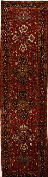 Heriz Red Runner Hand Knotted 39 X 146  Area Rug 250-15876 Image 0