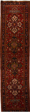 Persian Heriz Red Runner 13 to 15 ft Wool Carpet 15876