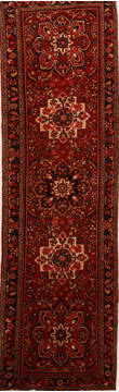 Persian Heriz Red Runner 13 to 15 ft Wool Carpet 15973