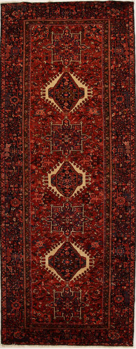 Karajeh Red Runner Hand Knotted 51 X 1211  Area Rug 250-15999 Image 0
