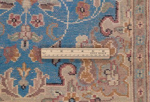 Pak-Persian Blue Runner Hand Knotted 26 X 1011  Area Rug 700-155558 Image 6