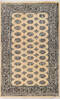 Bokhara Beige Hand Knotted 42 X 69  Area Rug 700-155572 Thumb 0