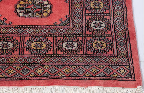 Bokhara Purple Hand Knotted 41 X 511  Area Rug 700-155576 Image 3