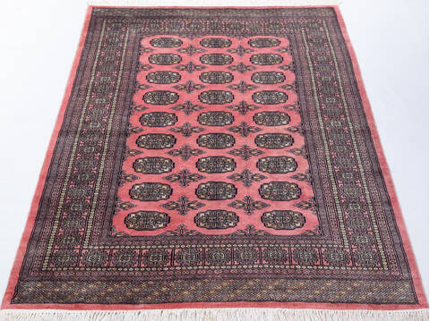 Bokhara Purple Hand Knotted 47 X 69  Area Rug 700-155584 Image 1