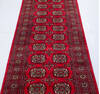 Bokhara Red Runner Hand Knotted 28 X 104  Area Rug 700-155601 Thumb 2