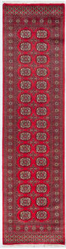 Bokhara Red Runner Hand Knotted 2'8" X 10'4"  Area Rug 700-155601