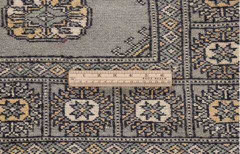 Bokhara Grey Runner Hand Knotted 29 X 86  Area Rug 700-155603 Image 6