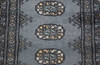 Bokhara Grey Runner Hand Knotted 210 X 96  Area Rug 700-155604 Thumb 4