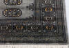 Bokhara Grey Runner Hand Knotted 27 X 95  Area Rug 700-155607 Thumb 3