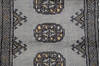 Bokhara Grey Runner Hand Knotted 27 X 95  Area Rug 700-155607 Thumb 4