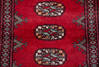 Bokhara Red Runner Hand Knotted 27 X 79  Area Rug 700-155625 Thumb 4