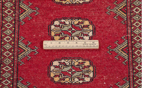 Bokhara Red Runner Hand Knotted 27 X 710  Area Rug 700-155626 Image 6