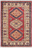 Kazak Red Hand Knotted 29 X 40  Area Rug 700-155683 Thumb 0