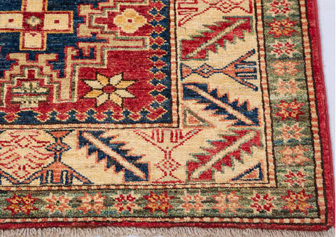 Kazak Red Hand Knotted 210 X 41  Area Rug 700-155688 Image 4