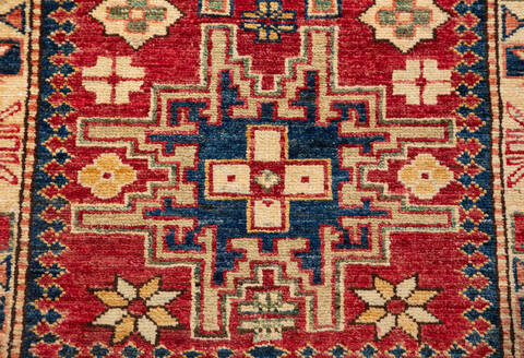Kazak Red Hand Knotted 210 X 41  Area Rug 700-155688 Image 5