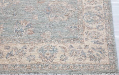 Chobi Green Hand Knotted 41 X 510  Area Rug 700-155733 Image 4