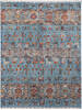 Chobi Light Blue Hand Knotted 51 X 68  Area Rug 700-155764 Thumb 0