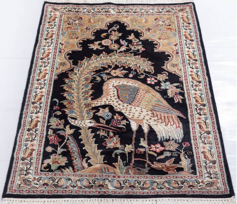 Bokhara Black Hand Knotted 211 X 51  Area Rug 700-155778 Image 1