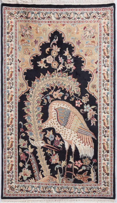 Bokhara Black Hand Knotted 211 X 51  Area Rug 700-155778 Image 0
