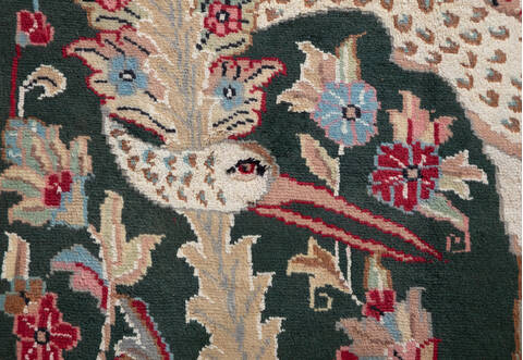 Bokhara Green Hand Knotted 30 X 50  Area Rug 700-155781 Image 5