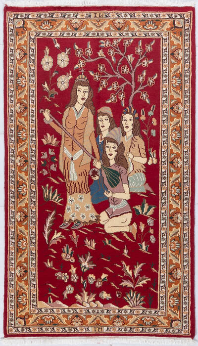 Bokhara Red Hand Knotted 211 X 51  Area Rug 700-155786 Image 1