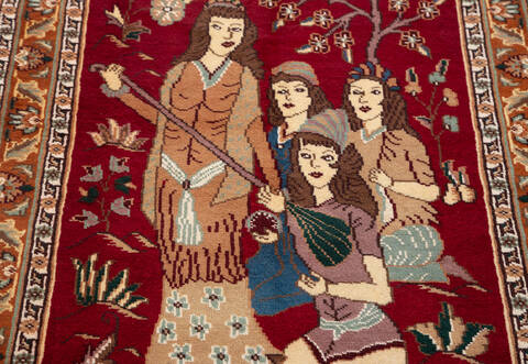 Bokhara Red Hand Knotted 211 X 51  Area Rug 700-155786 Image 4