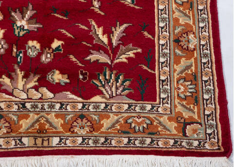 Bokhara Red Hand Knotted 211 X 51  Area Rug 700-155786 Image 5