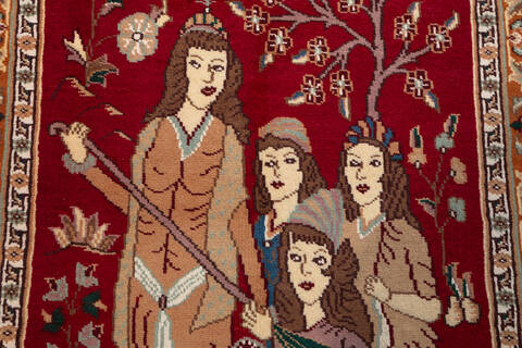 Bokhara Red Hand Knotted 211 X 51  Area Rug 700-155786 Image 6