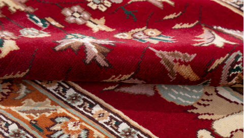 Bokhara Red Hand Knotted 211 X 51  Area Rug 700-155786 Image 7