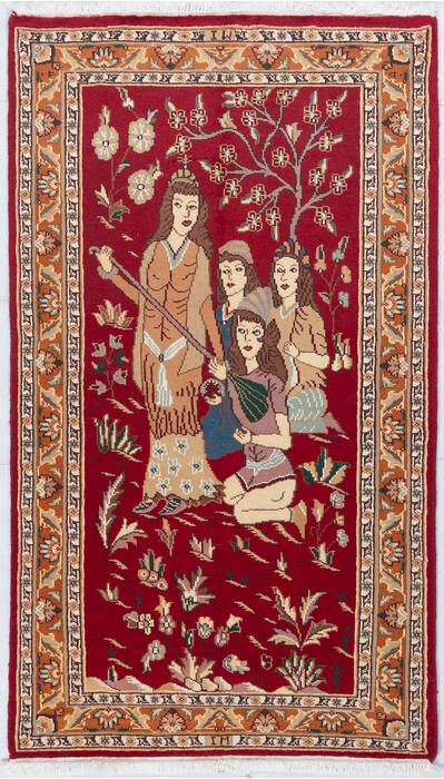 Bokhara Red Hand Knotted 211 X 51  Area Rug 700-155786 Image 0