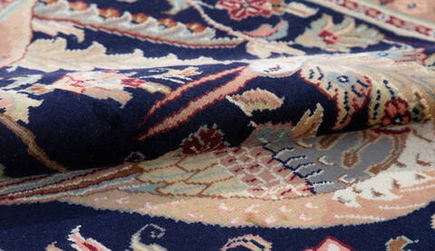Bokhara Blue Hand Knotted 30 X 50  Area Rug 700-155789 Image 6