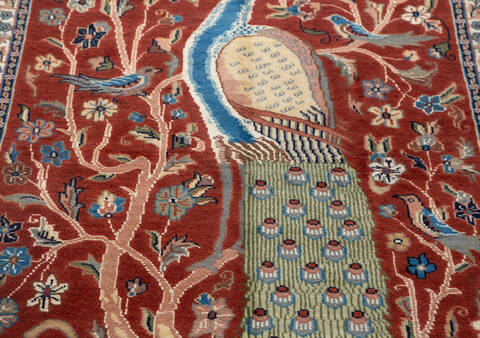 Bokhara Orange Hand Knotted 31 X 410  Area Rug 700-155790 Image 3