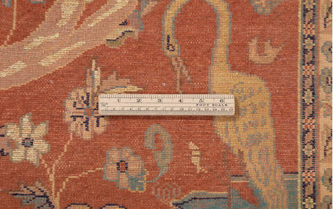 Bokhara Orange Hand Knotted 31 X 410  Area Rug 700-155790 Image 7