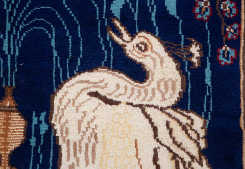 Bokhara Blue Hand Knotted 30 X 410  Area Rug 700-155793 Image 5