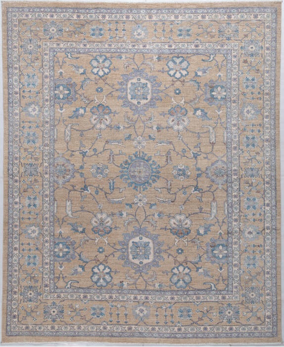 Chobi Yellow Hand Knotted 82 X 100  Area Rug 700-155794 Image 0