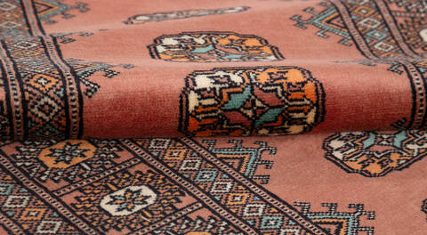 Bokhara Orange Runner Hand Knotted 27 X 1111  Area Rug 700-155812 Image 6