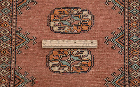 Bokhara Orange Runner Hand Knotted 27 X 1111  Area Rug 700-155812 Image 7