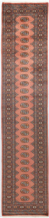 Bokhara Orange Runner Hand Knotted 27 X 1111  Area Rug 700-155812 Image 0