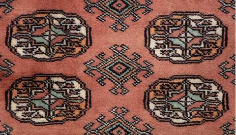 Bokhara Orange Hand Knotted 42 X 60  Area Rug 700-155813 Image 5