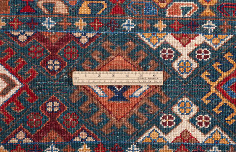 Chobi Green Hand Knotted 610 X 97  Area Rug 700-155817 Image 7