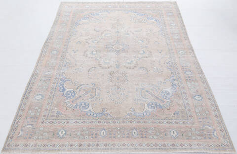 Overdyed Beige Hand Knotted 63 X 96  Area Rug 700-155824 Image 1