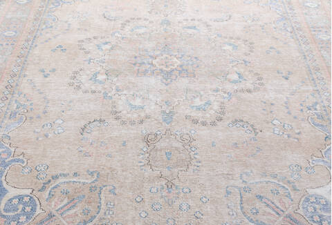 Overdyed Beige Hand Knotted 63 X 96  Area Rug 700-155824 Image 3