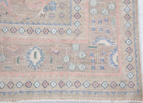 Overdyed Beige Hand Knotted 63 X 96  Area Rug 700-155824 Image 4