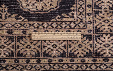 Bokhara Black Hand Knotted 31 X 51  Area Rug 700-156038 Image 8