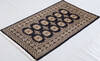 Bokhara Black Hand Knotted 31 X 51  Area Rug 700-156038 Thumb 2