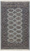 Bokhara Light Gray Hand Knotted 31 X 50  Area Rug 700-156042 Thumb 0