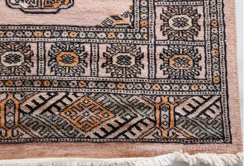 Bokhara Beige Runner Hand Knotted 27 X 611  Area Rug 700-156050 Image 5