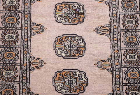 Bokhara Beige Runner Hand Knotted 27 X 611  Area Rug 700-156050 Image 6